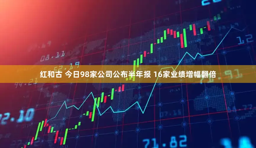 红和古 今日98家公司公布半年报 16家业绩增幅翻倍
