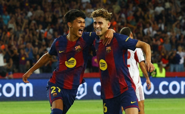 新宝策略 巴萨6-1大胜, 菲律宾裔新星德罗欧冠首秀惊艳